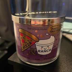 Bath & Body Works Pizza & Ranch Purple Candle (NWT- Very Rare)
